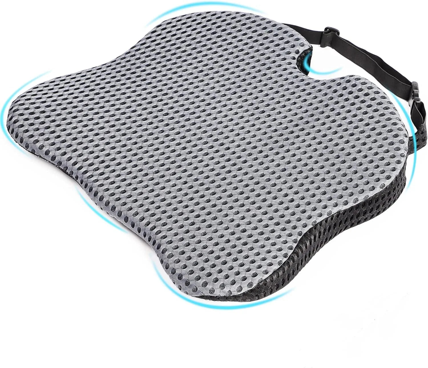 Car Wedge Seat Cushion – Memory Foam Orthopedic Support for Drivers, Office Chairs & Wheelchairs